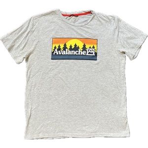 Avalanche Mountain Logo T Shirt Men’s Medium Good Condition